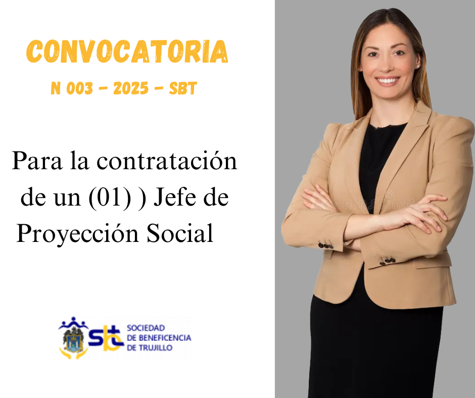 Convocatoria N° 003 - 2025- SBT